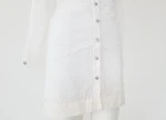 Edun Kleid mit Lochstickerei