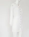 Edun Kleid mit Lochstickerei