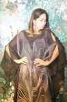 LIEU STAEHELIN  Seiden Kaftan