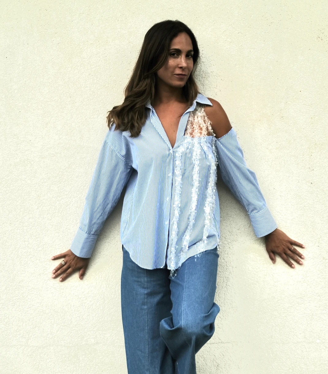 LIEU STAEHELIN  Bluse mit Pailletten | Marché LOOP