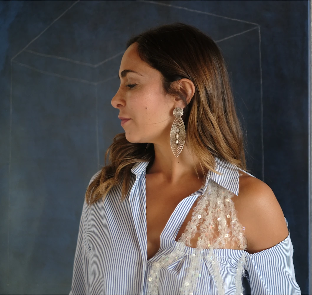 LIEU STAEHELIN  Bluse mit Pailletten | Marché LOOP