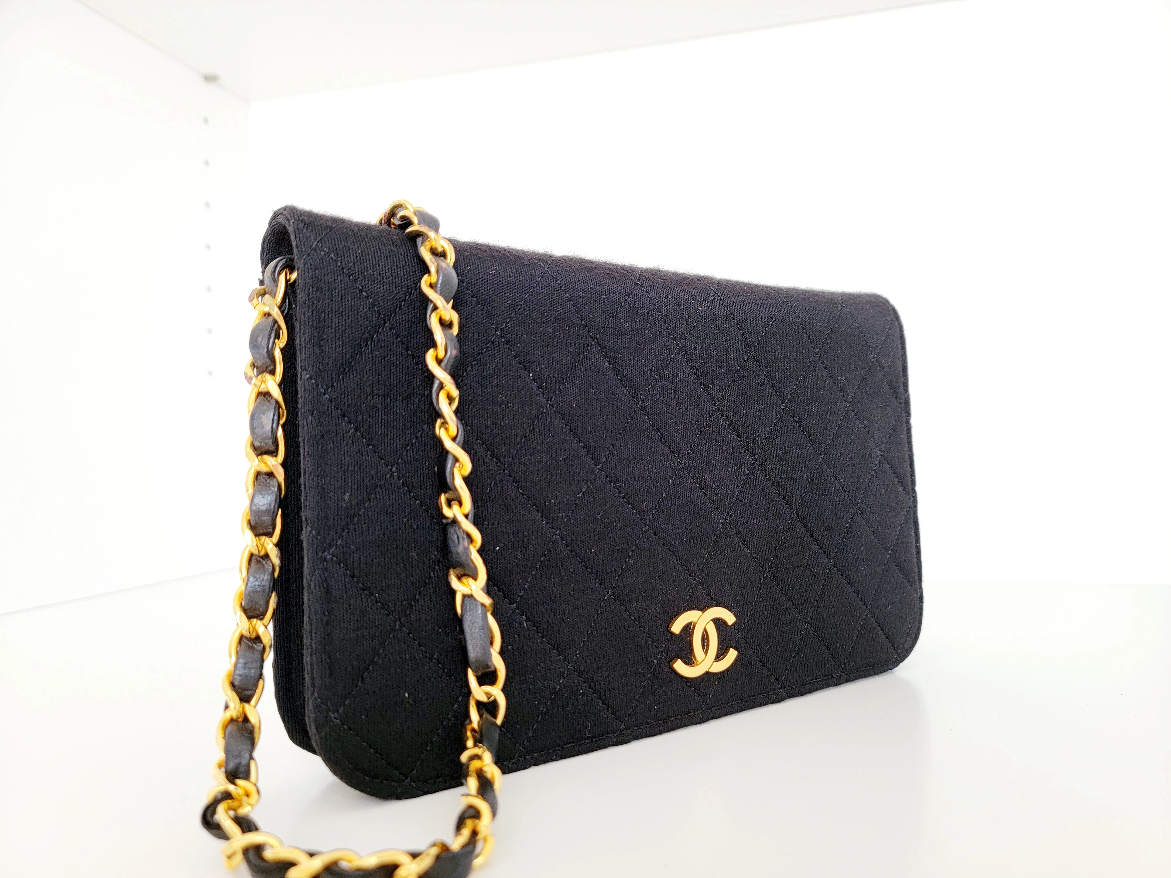 Chanel Vintage Full Flap Jersey | LOOP Marketplace