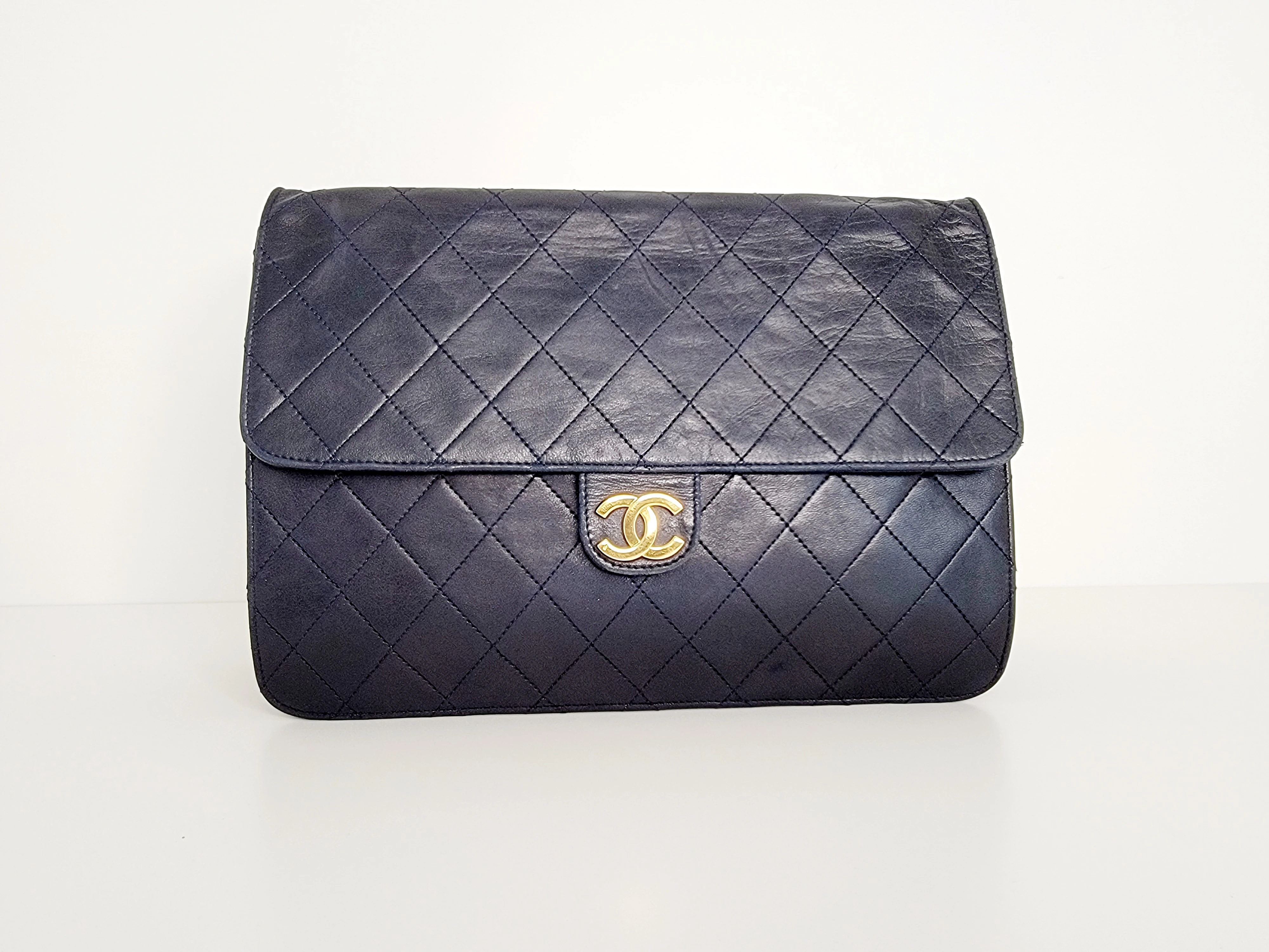 Chanel Single Flap Vintage Night Blue | LOOP Marketplace