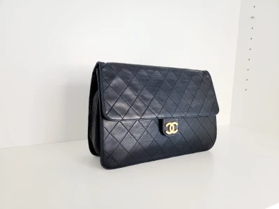 Chanel Single Flap Vintage Night Blue | LOOP Marketplace