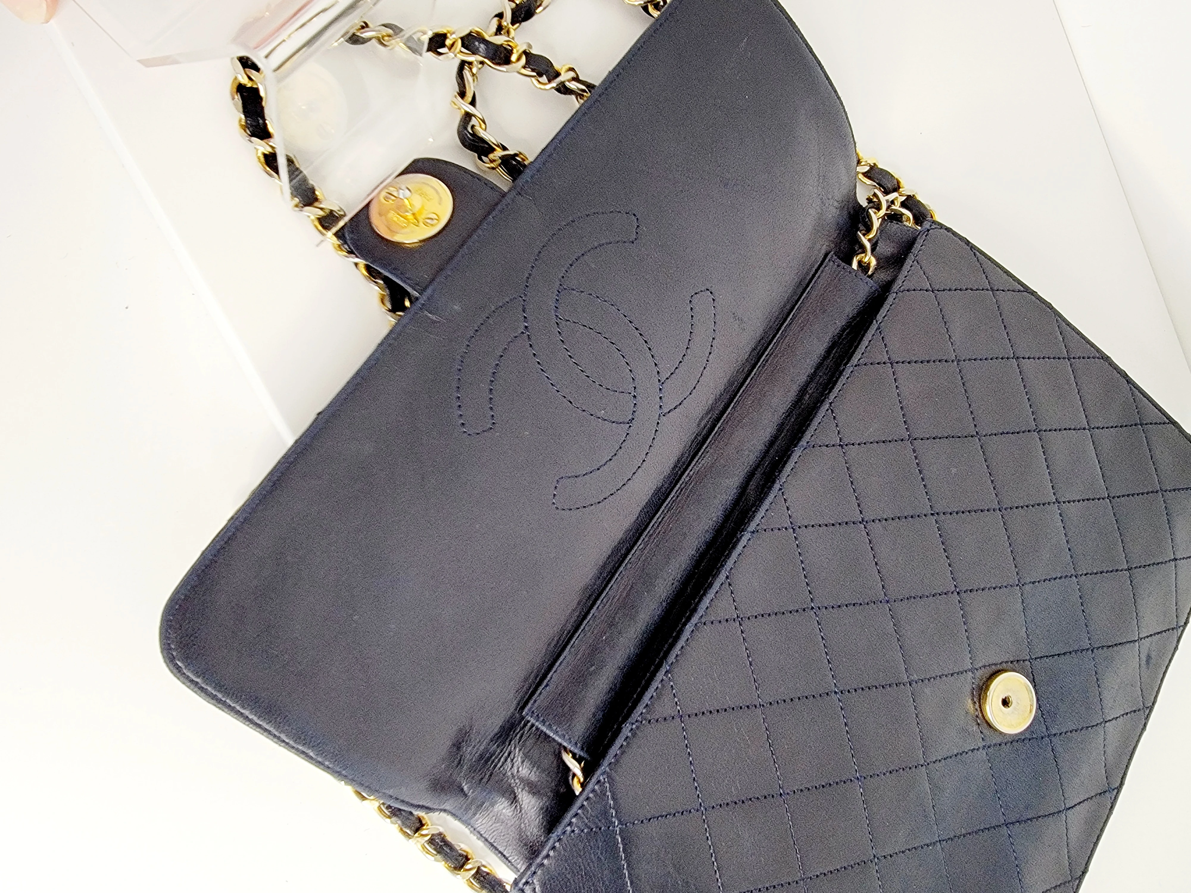 Chanel Single Flap Vintage Night Blue | LOOP Marketplace