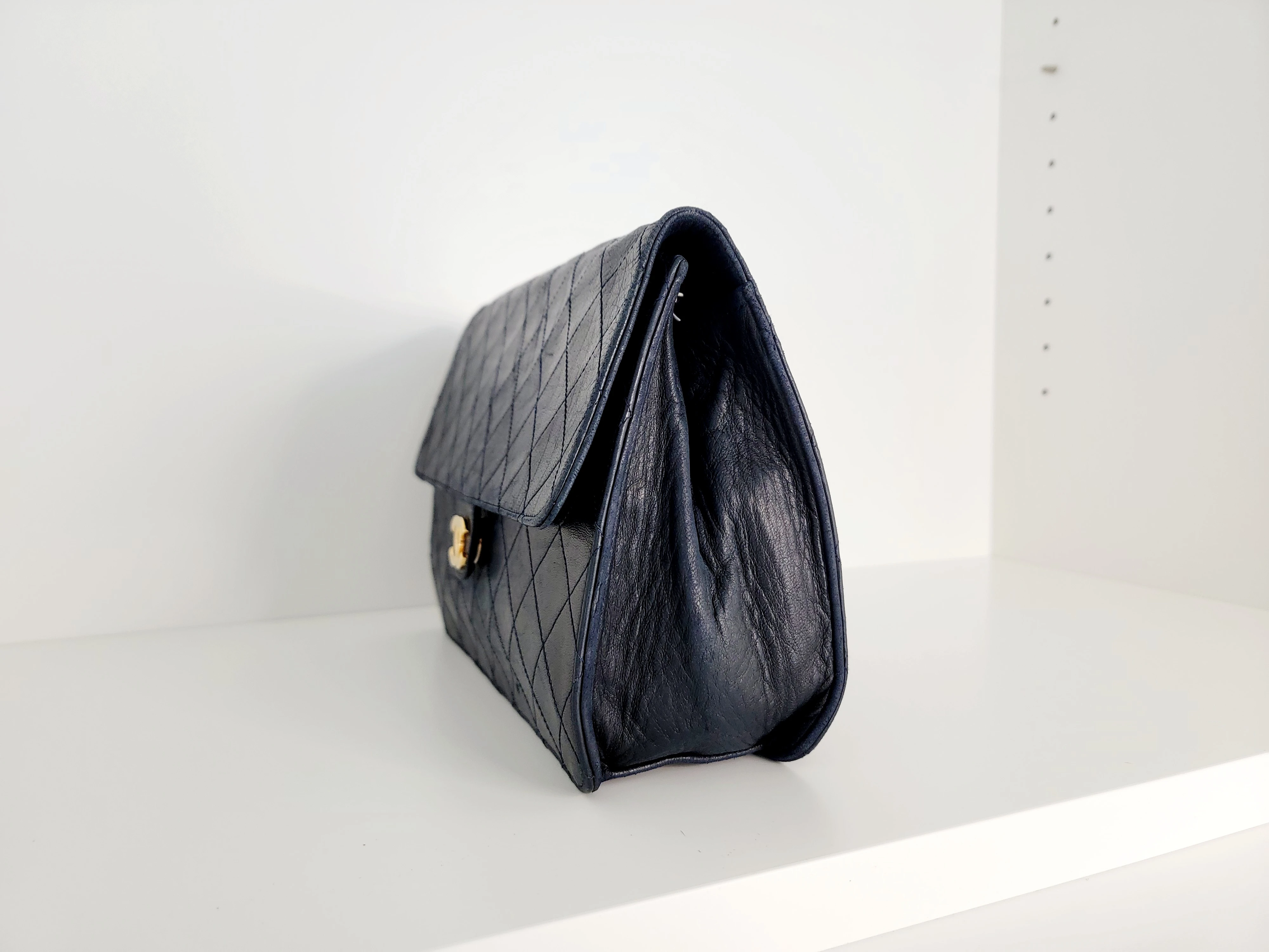 Chanel Single Flap Vintage Night Blue | LOOP Marketplace