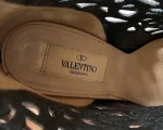 Valentino Laser Cut Back Zip Ankle Boots