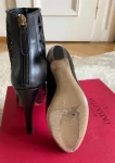 Valentino Laser Cut Back Zip Ankle Boots