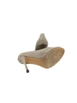 Gucci Suede Peeptoe Shoes