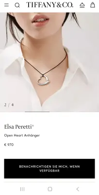 Tiffany & Co. Open Heart Halskette | LOOP Marketplace