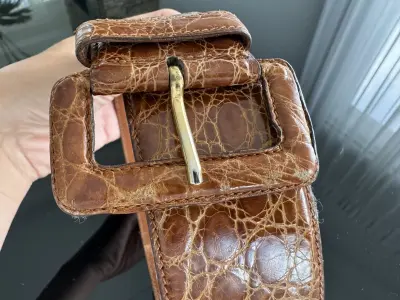 Prada Taillen-Gürtel, Alligator-Leder | LOOP Marketplace