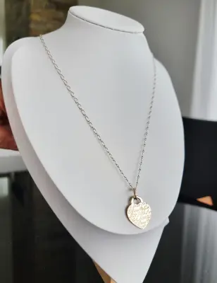 Lange Tiffany & Co. Halskette mit Herz | LOOP-Marktplatz