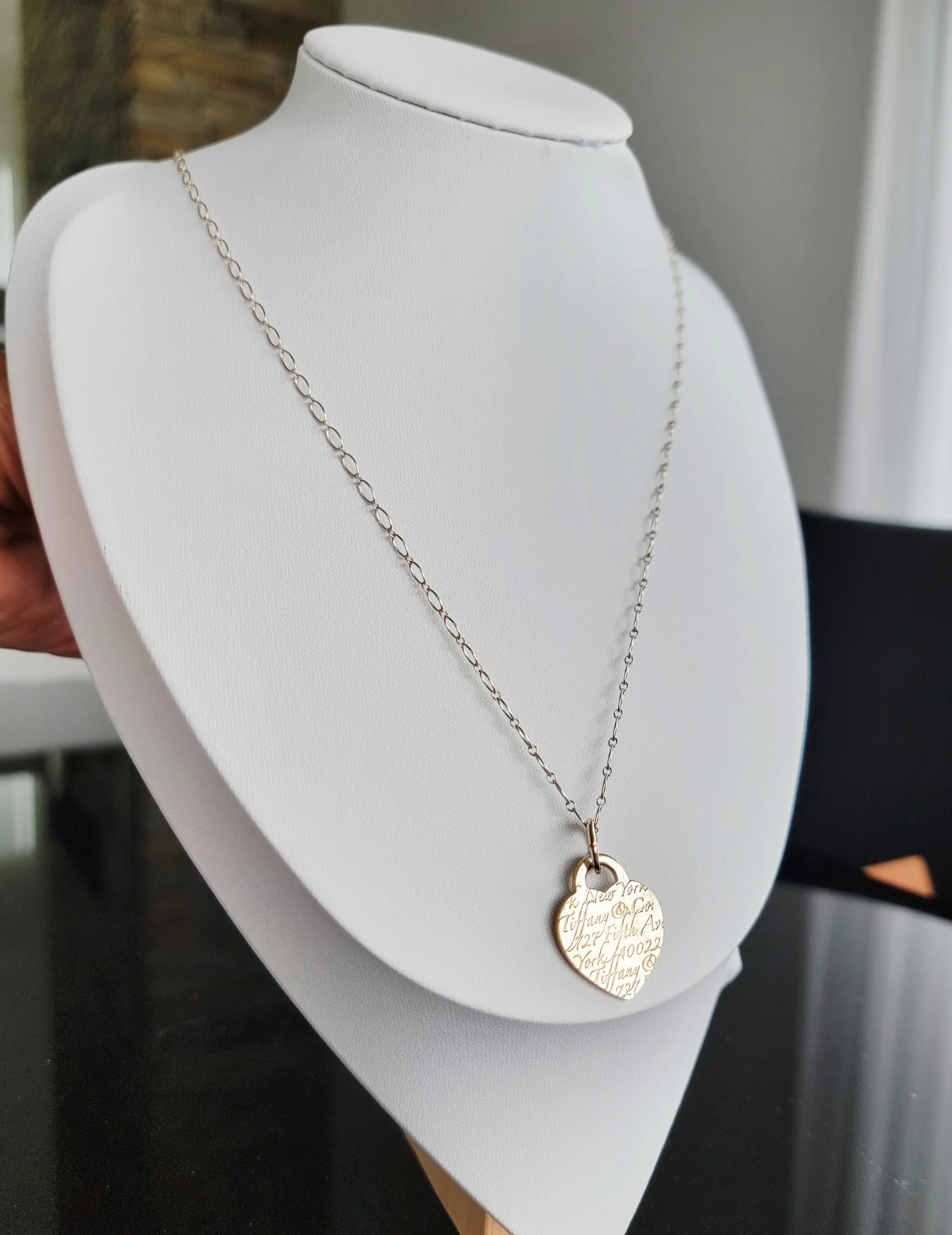 Lange Tiffany & Co. Halskette mit Herz | LOOP-Marktplatz