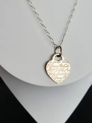 Lange Tiffany & Co. Halskette mit Herz | LOOP-Marktplatz