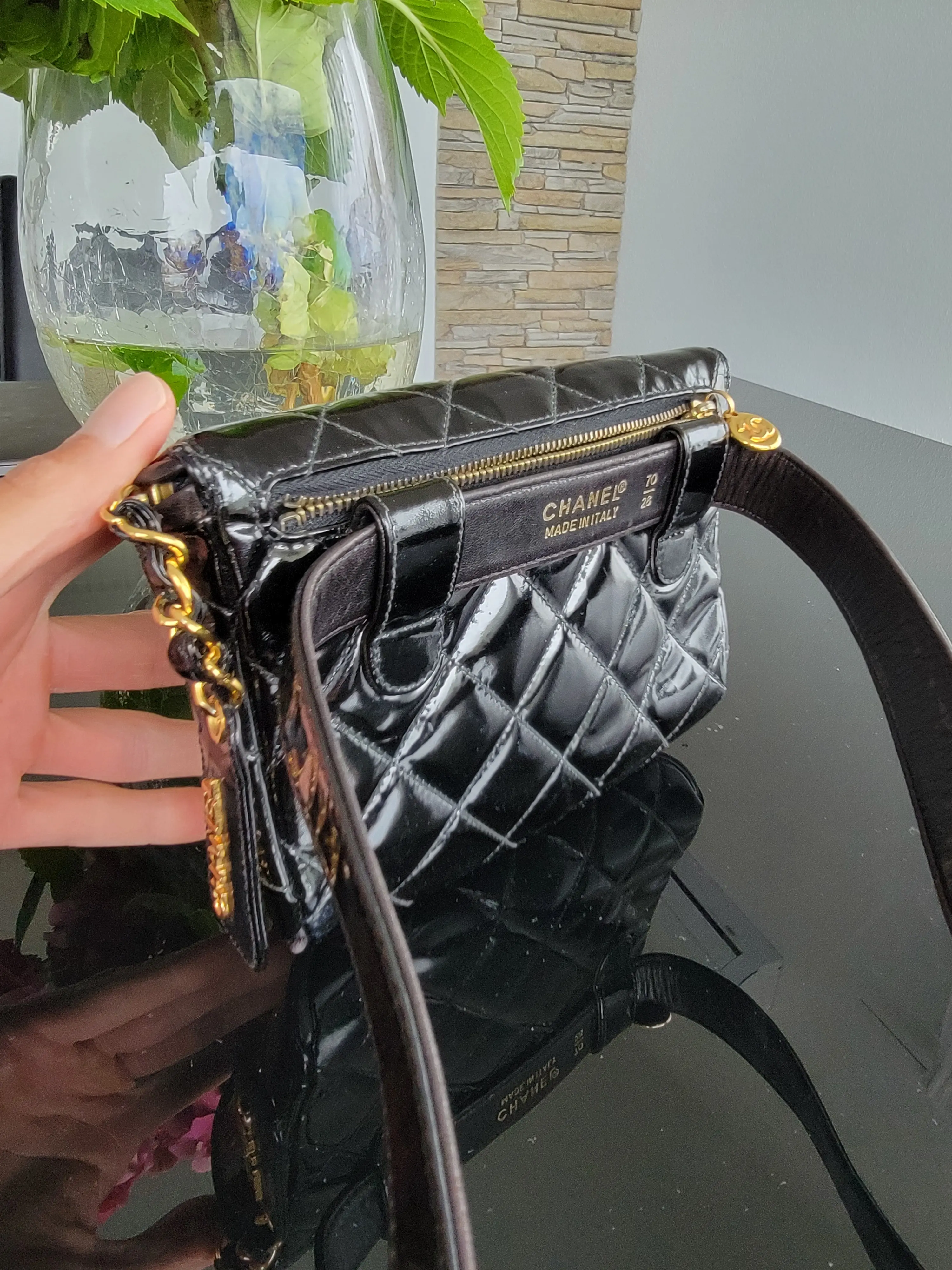 Chanel Gürteltasche Lackleder | Marché LOOP