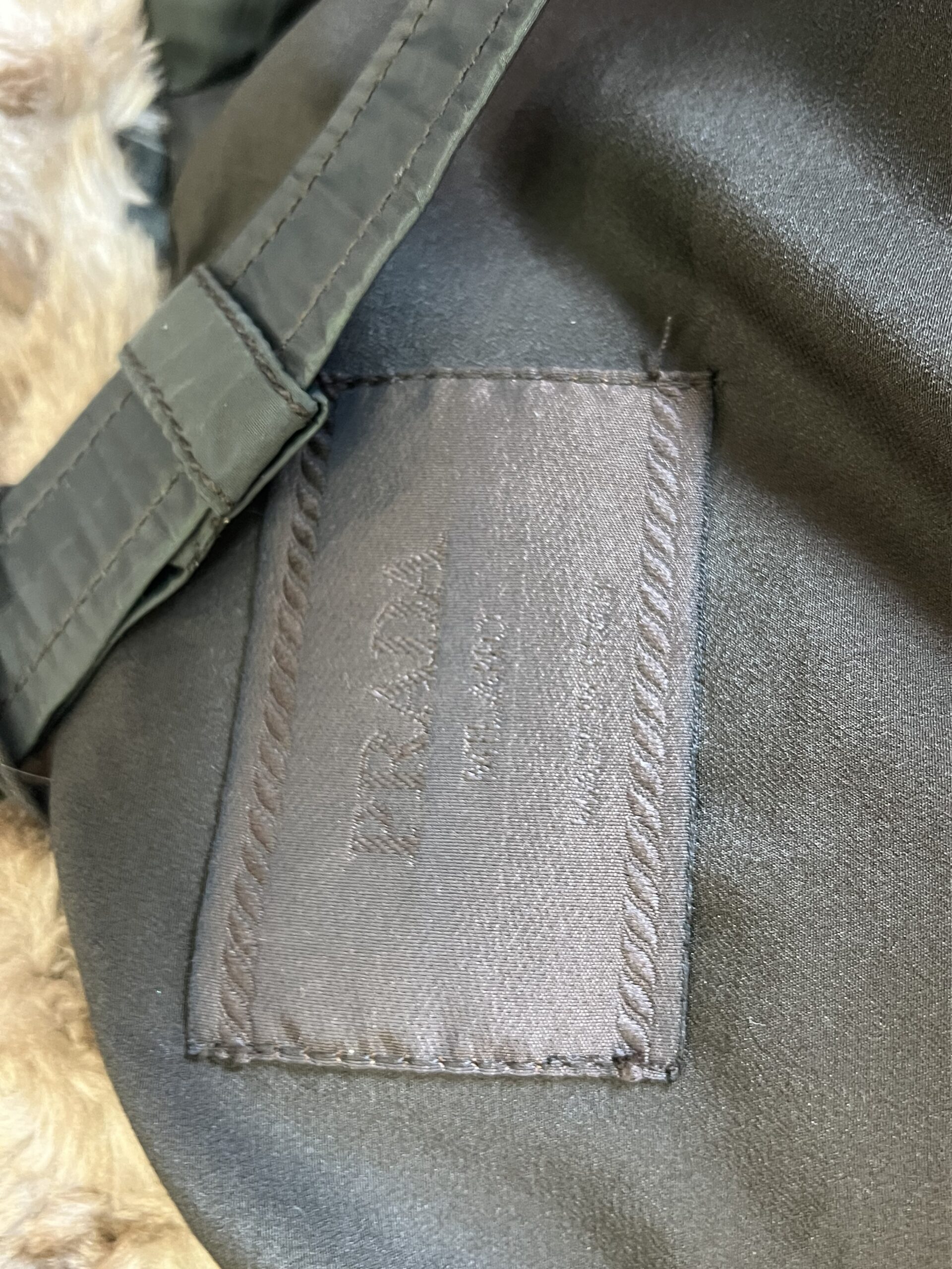 Khaki Prada down jacket