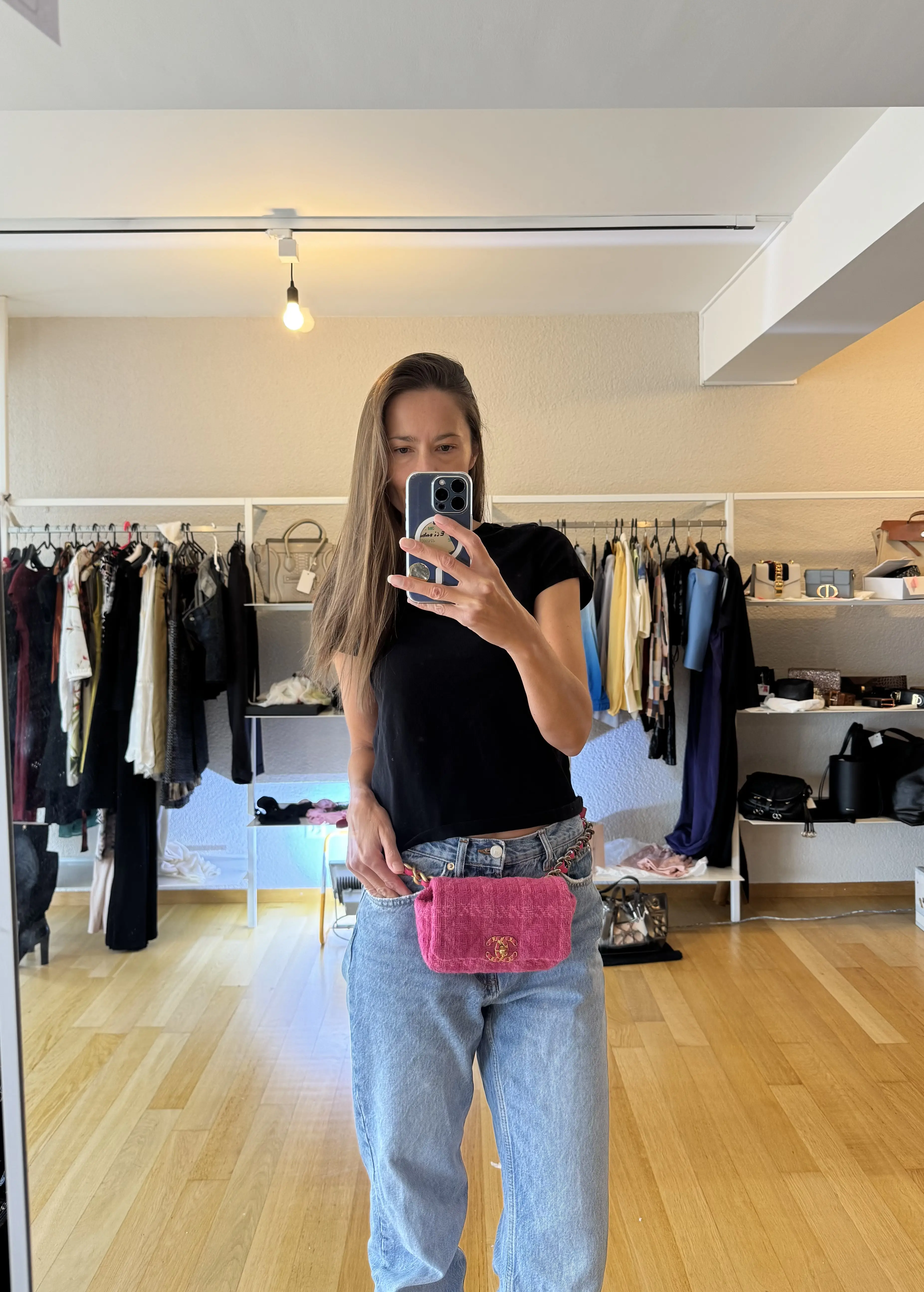 Chanel tweed Bauchtasche | Marché LOOP