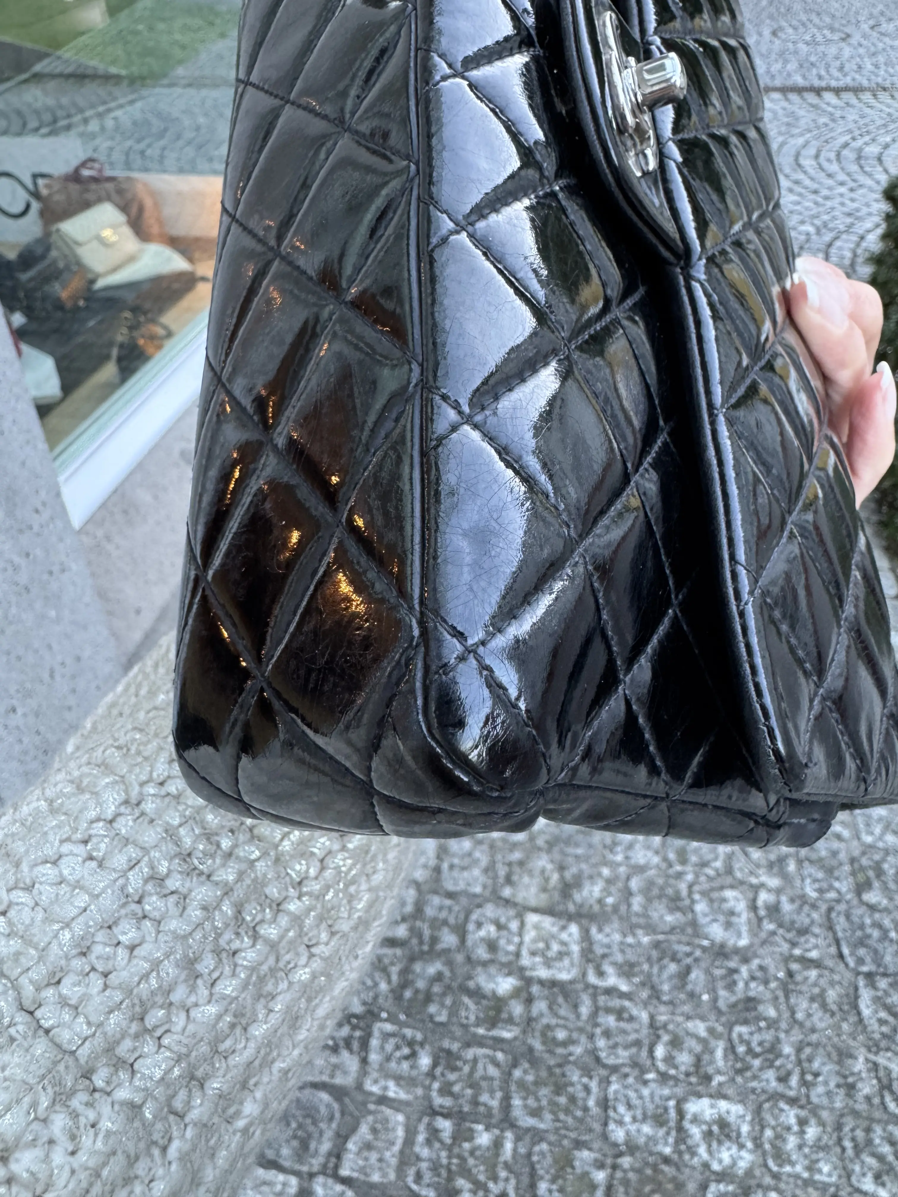 Chanel Double Flap Medium in Patentleder | Marché LOOP