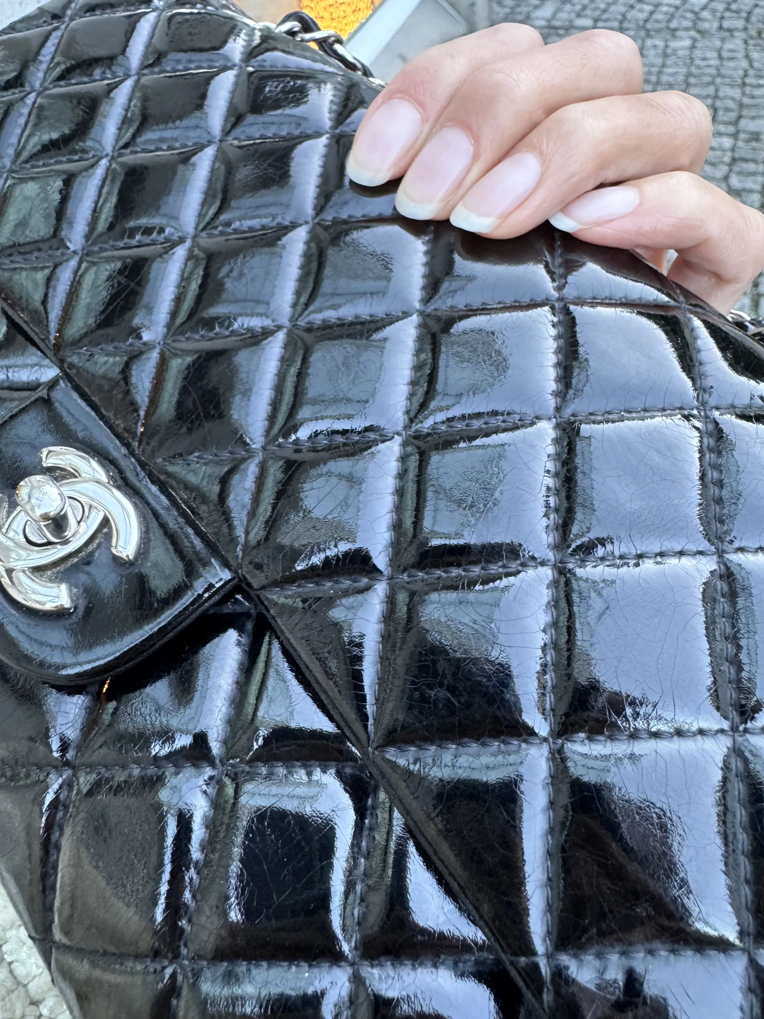 Chanel Double Flap Medium in Patentleder | Marché LOOP