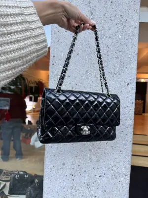 Chanel Double Flap Medium in Patentleder | Marché LOOP
