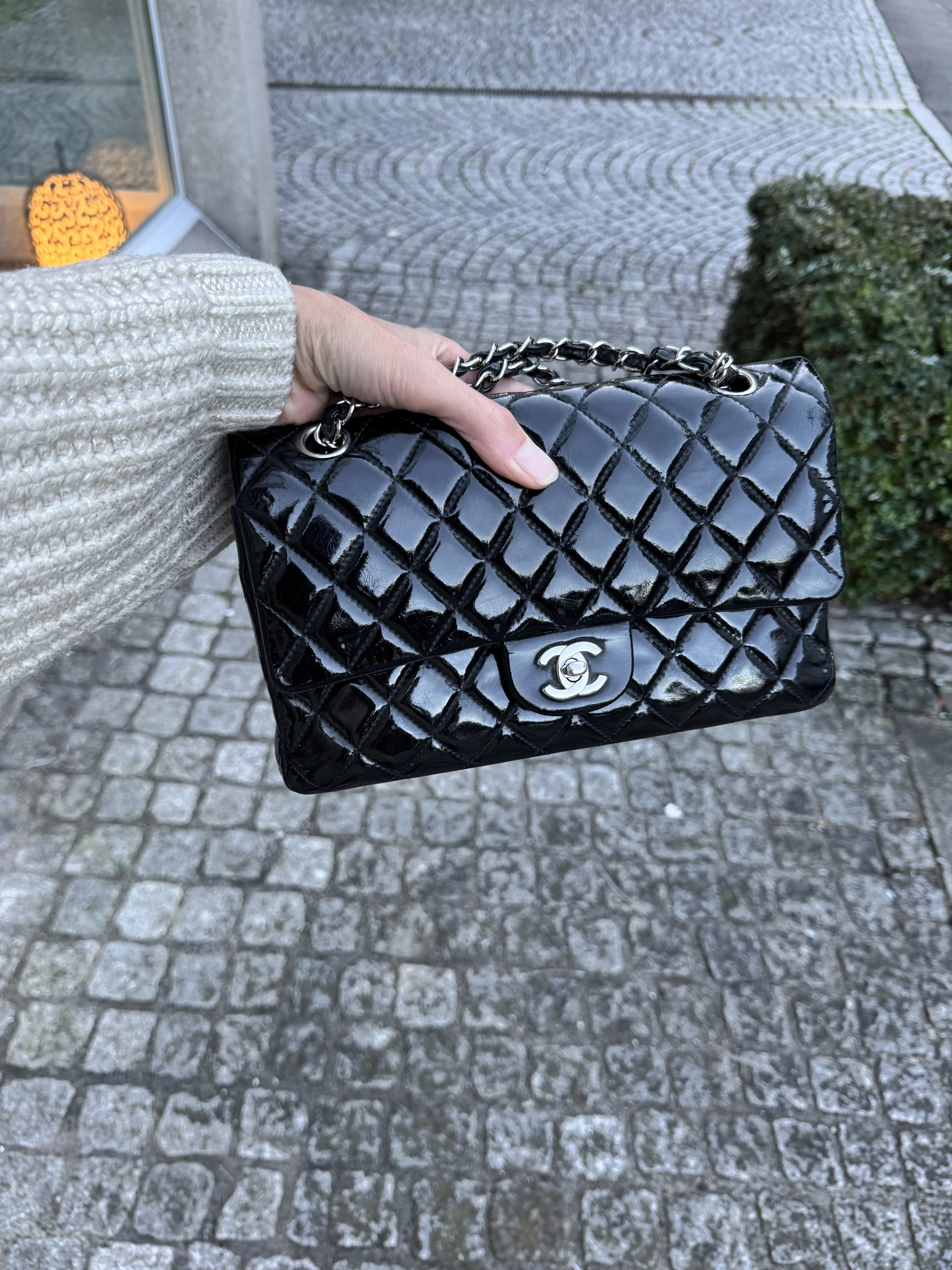 Chanel Double Flap Medium in Patentleder | Marché LOOP