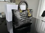 Christian Dior Large Lady Alligator