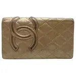 CHANEL Cambon Long wallet bronze