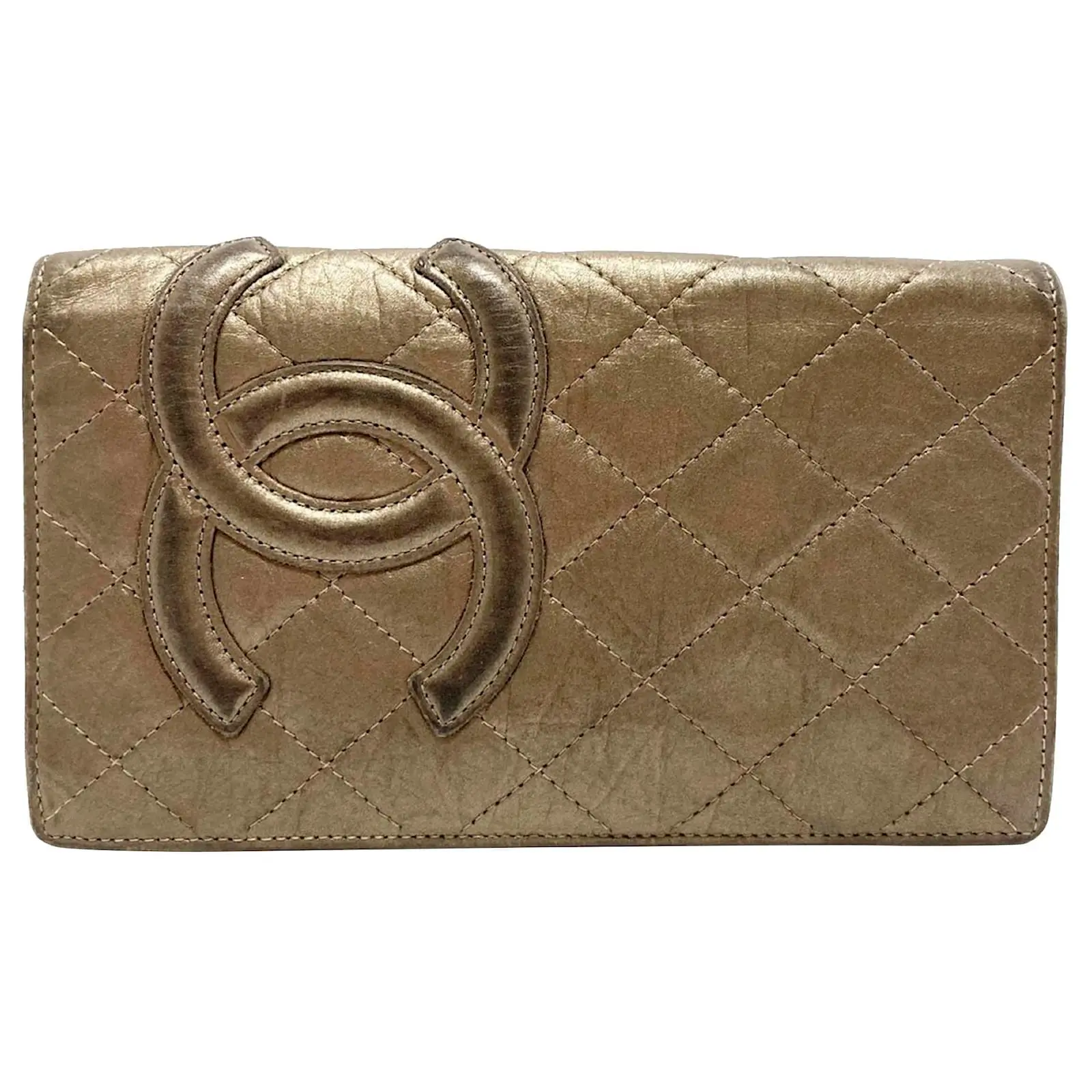 CHANEL Cambon Long wallet bronze | LOOP-Marktplatz