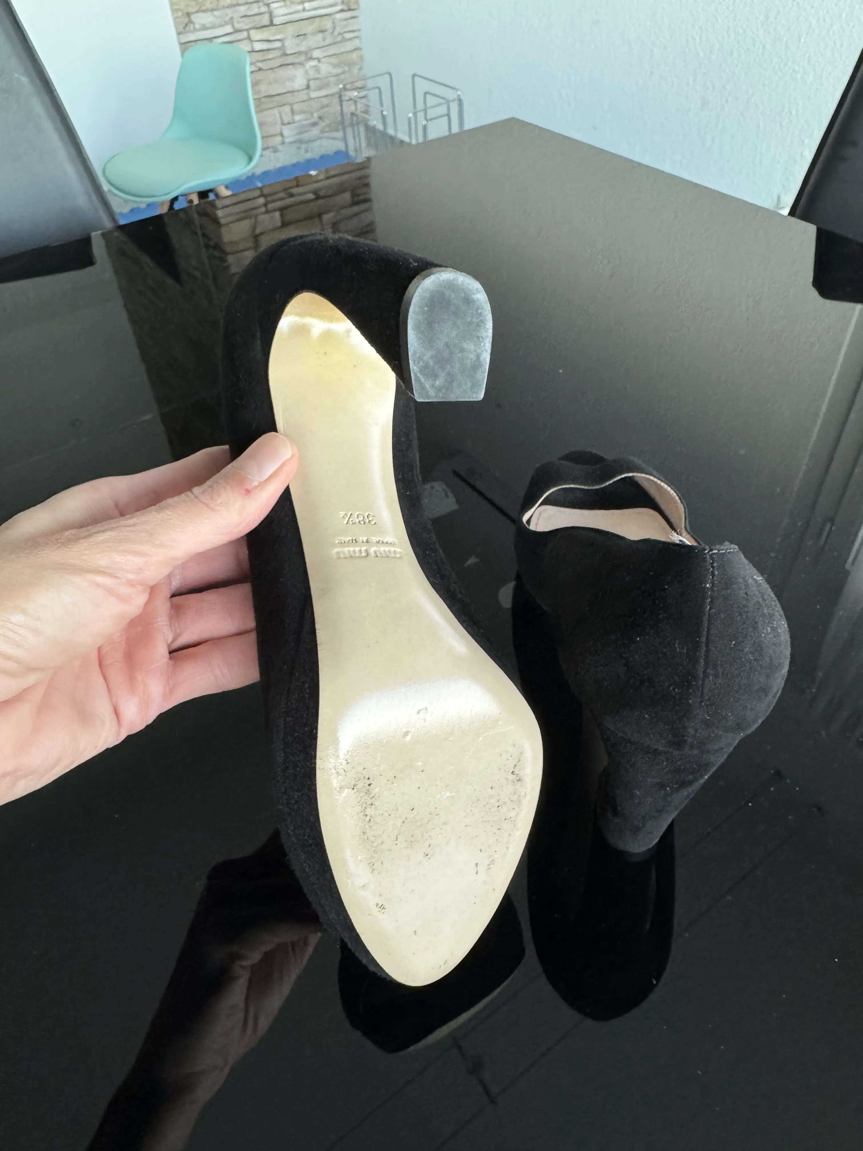 MIU MIU Wildleder Peeptoes | LOOP-Marktplatz