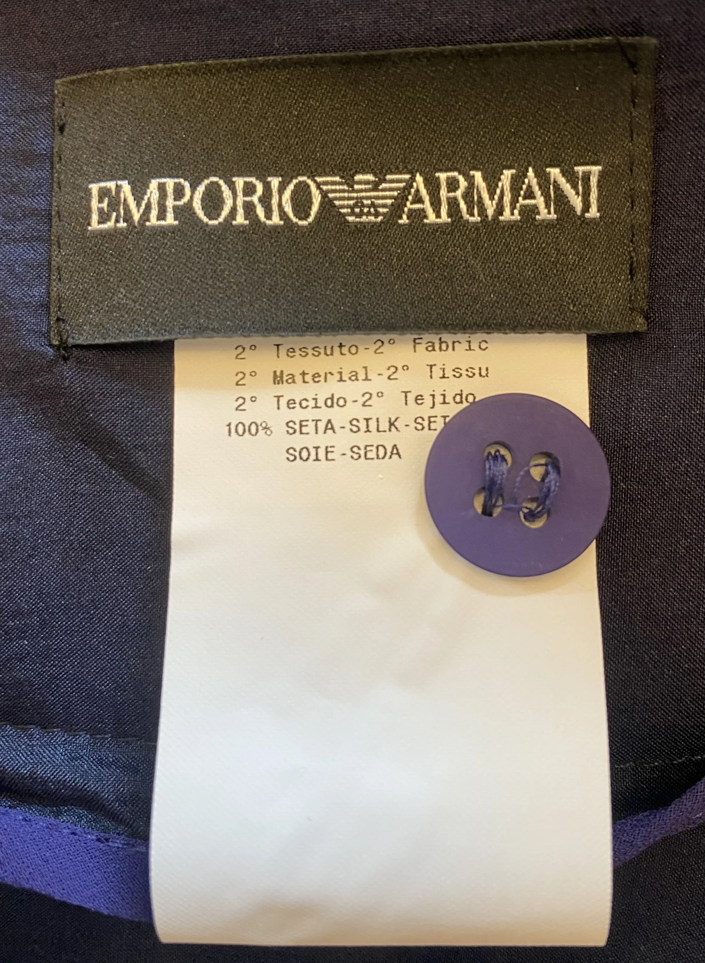 EMPORIO ARMANI Seidenrock Gr. 42(IT) | Marché LOOP
