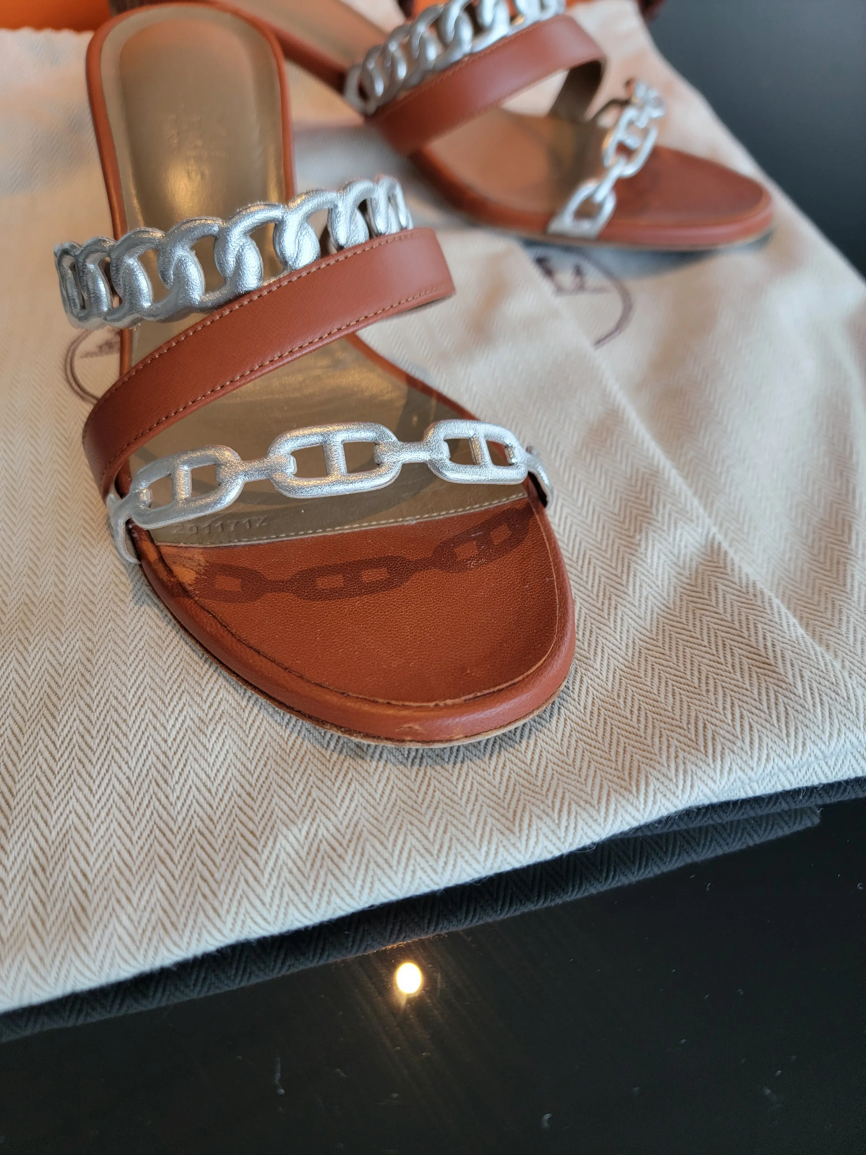 HERMES chain d'ancre Sandalen | LOOP-Marktplatz