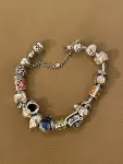 PANDORA Bracelet, 19cm with 13 Charms