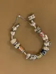 PANDORA Bracelet, 19cm with 13 Charms