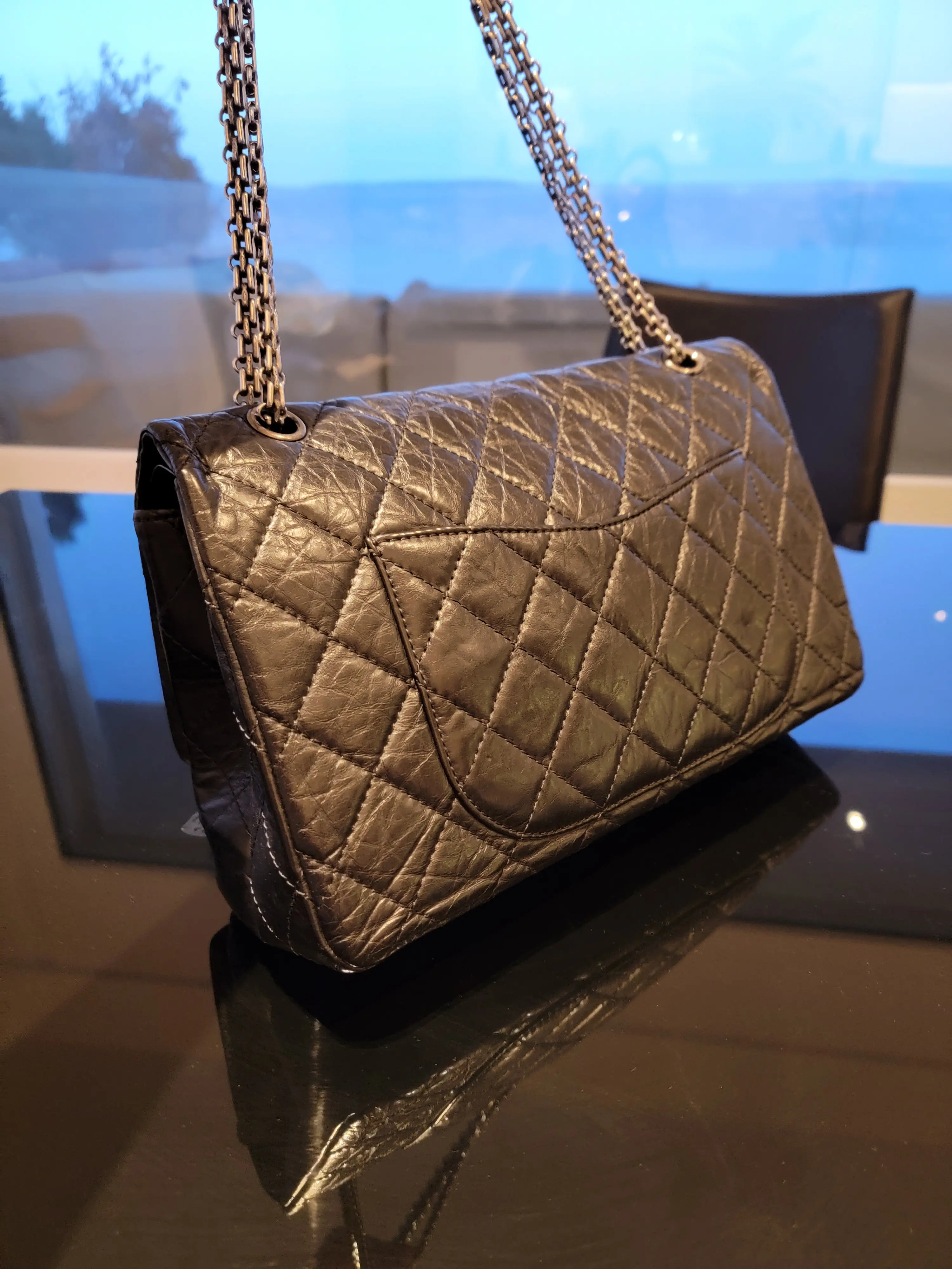 CHANEL Large Reissue 2.55 schwarz | LOOP-Marktplatz