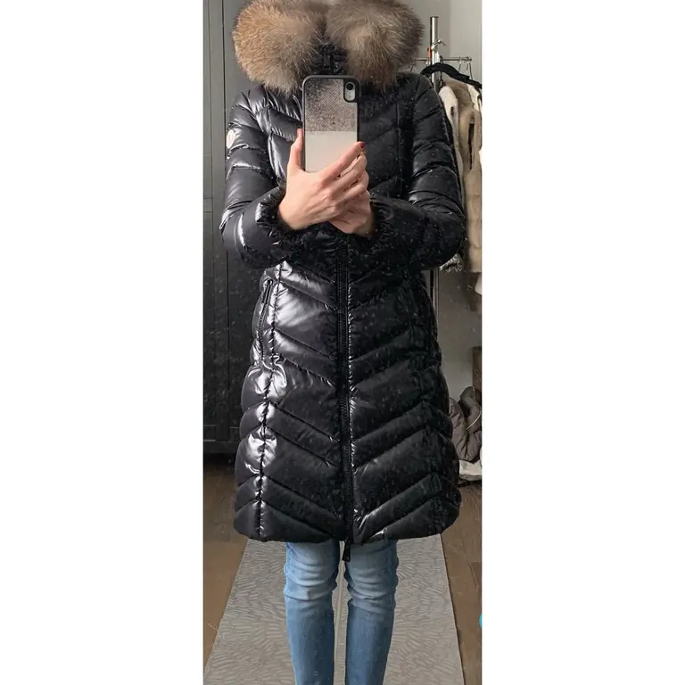 MONCLER Fulmar Long Coat in Black | LOOP-Marktplatz