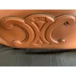 CELINE CABAS LEATHER TRIOMPHE TAN