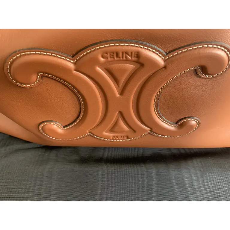 CELINE CABAS LEATHER TRIOMPHE TAN | LOOP-Marktplatz