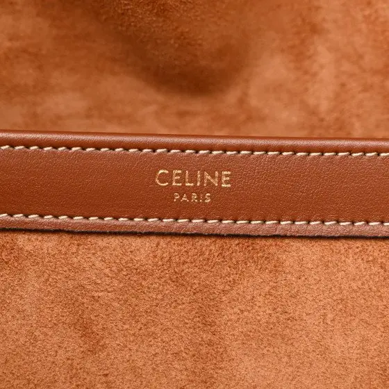 CELINE CABAS LEATHER TRIOMPHE TAN | LOOP-Marktplatz