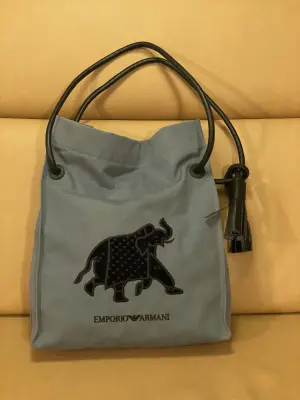 EMPORIO ARMANI Canvas Tote Bag | Marché LOOP