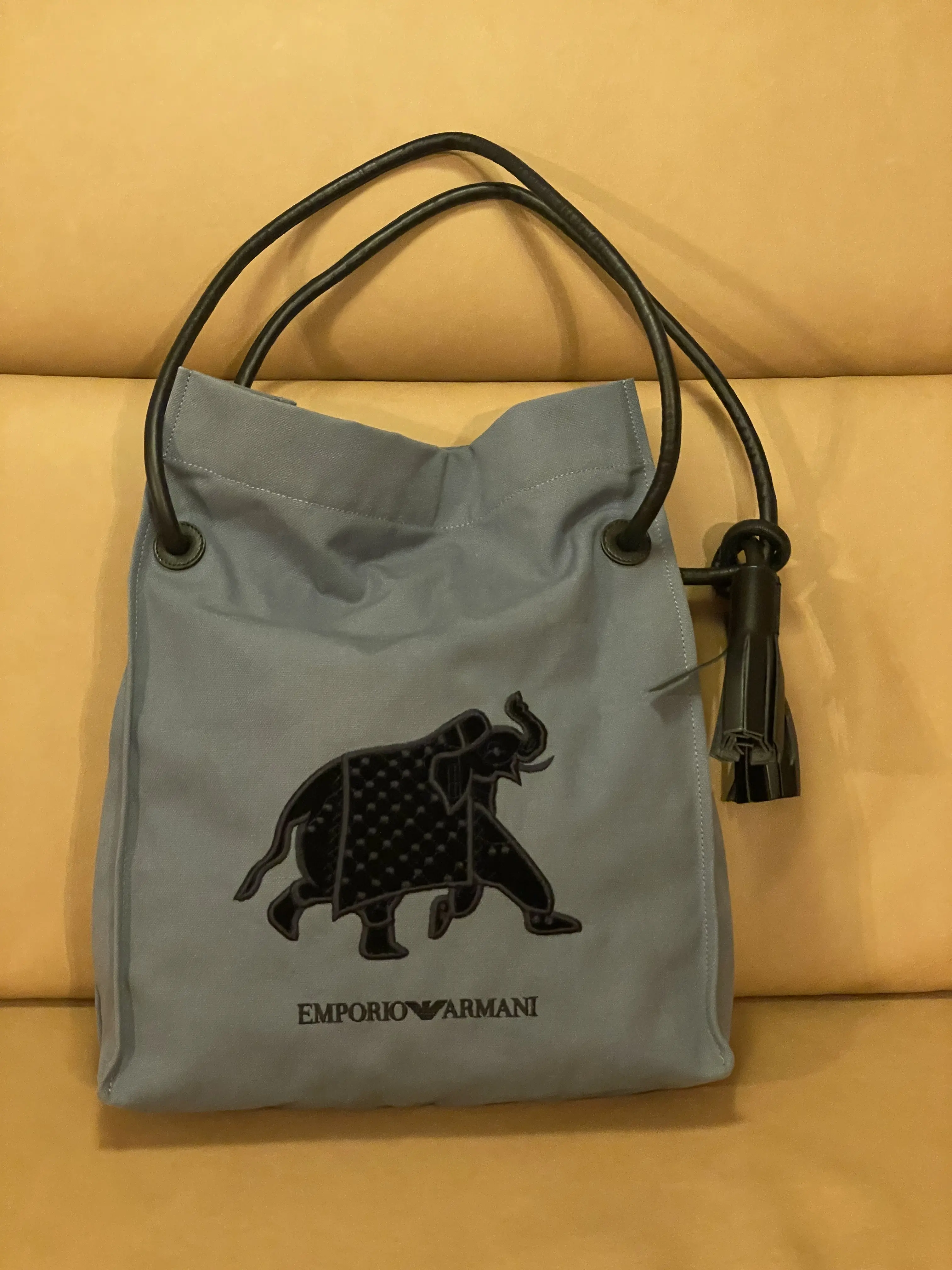 EMPORIO ARMANI Canvas Tote Bag | Marché LOOP