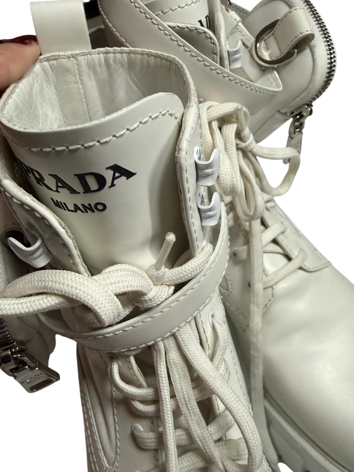 Prada Monolith ankle boots
