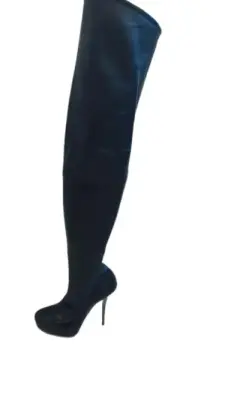 GUCCI Overknee Stiefel – Leder – Schwarz | Marché LOOP